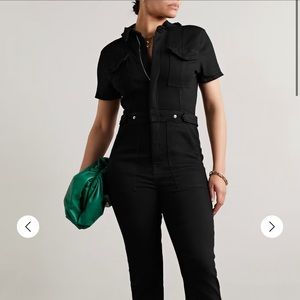 Good American Fit For Success denim jumpsuit - black denim - size 0 - worn once